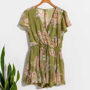 Anastasia Floral Godet Romper